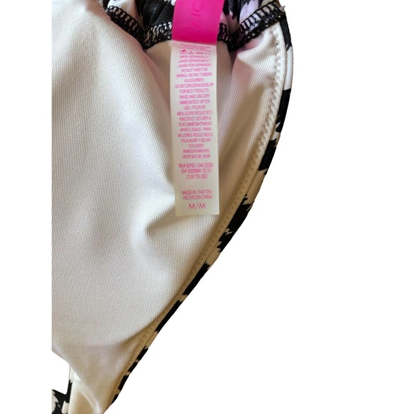 Victoria’s Secret Sz Medium Zebra Animal Print Strappy Bikini Swim Top Swimwear - Picture 5 of 6